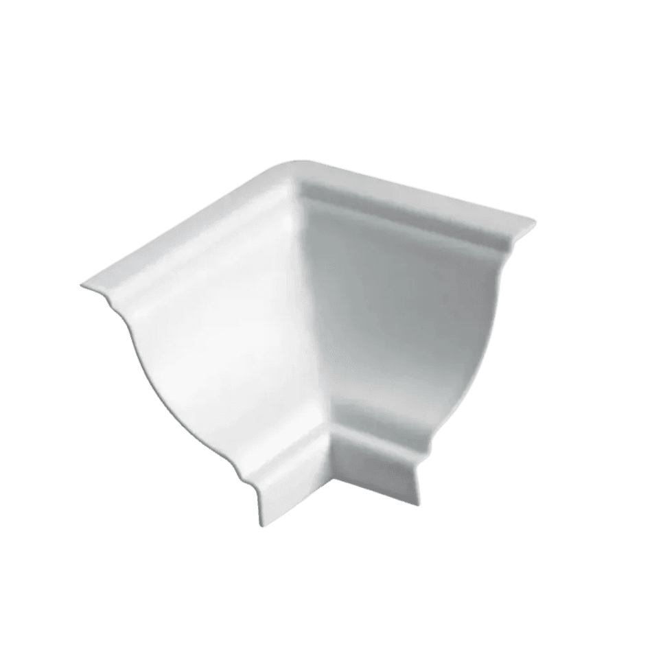 Canto Interno Forro PVC Branco - Perfilix